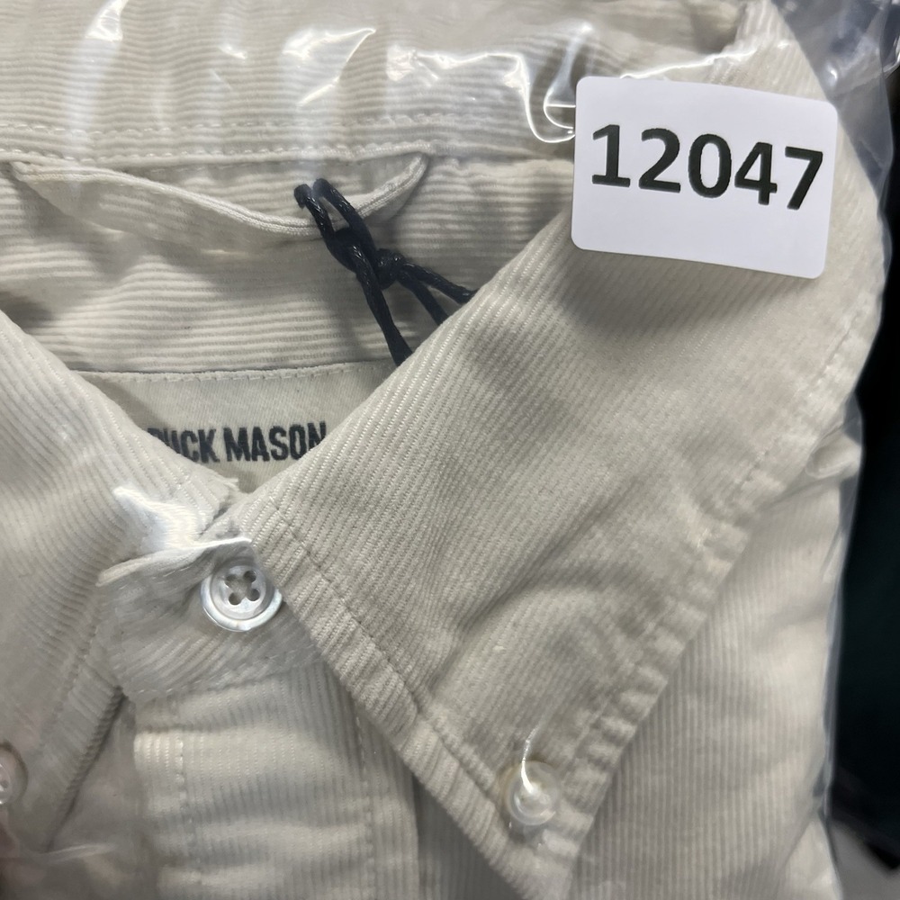 Buck Mason Shirt Mens Small Pumice Pinwale Corduroy One Pocket Shirt - Picture 15 of 15